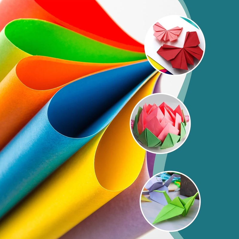 AiMi 80 Sheets Assorted Colors Bulk for School Supplies A4 Copy Paper Construction Paper Classroom Supplies Elementary Great for Arts Painting Coloring Drawing Crafts - Image 4